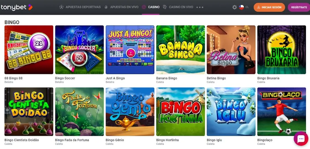 Bingo casinos online belatra