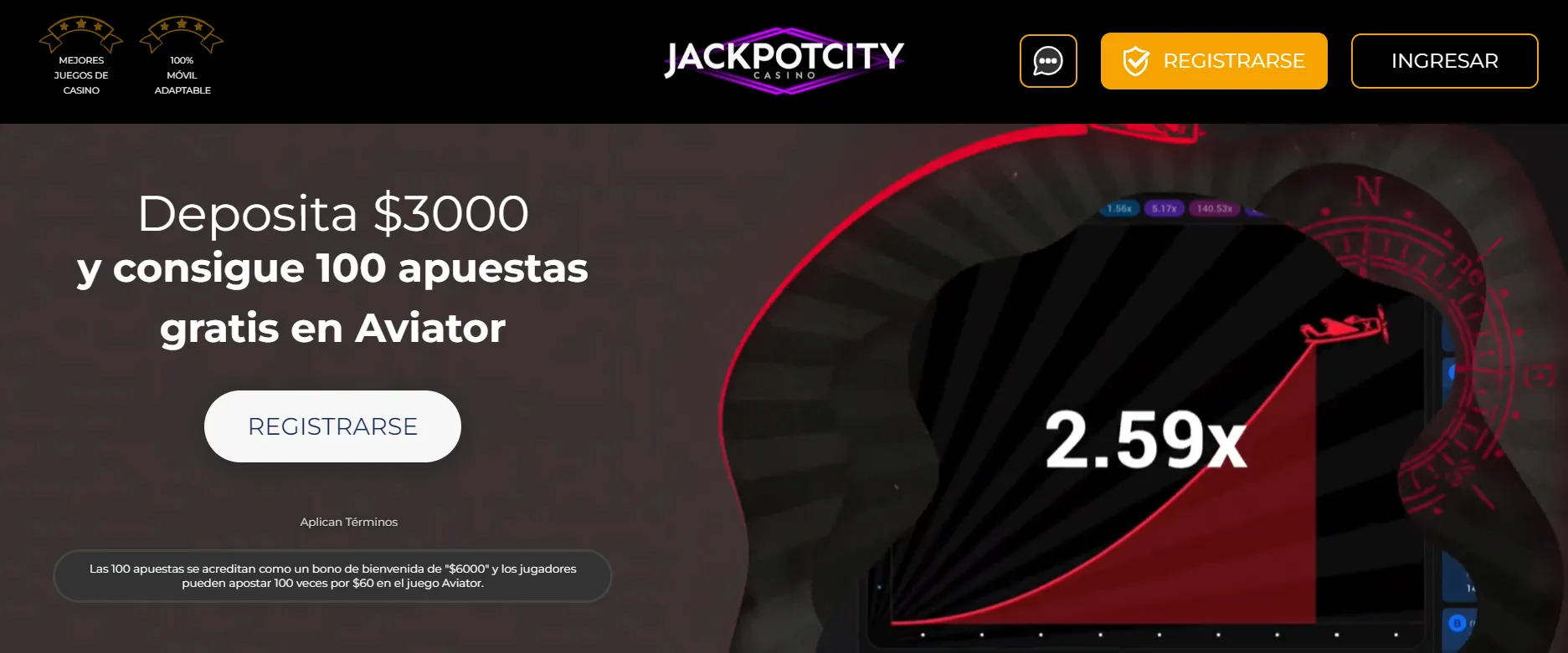 calificaciones casinos online jackpotcity