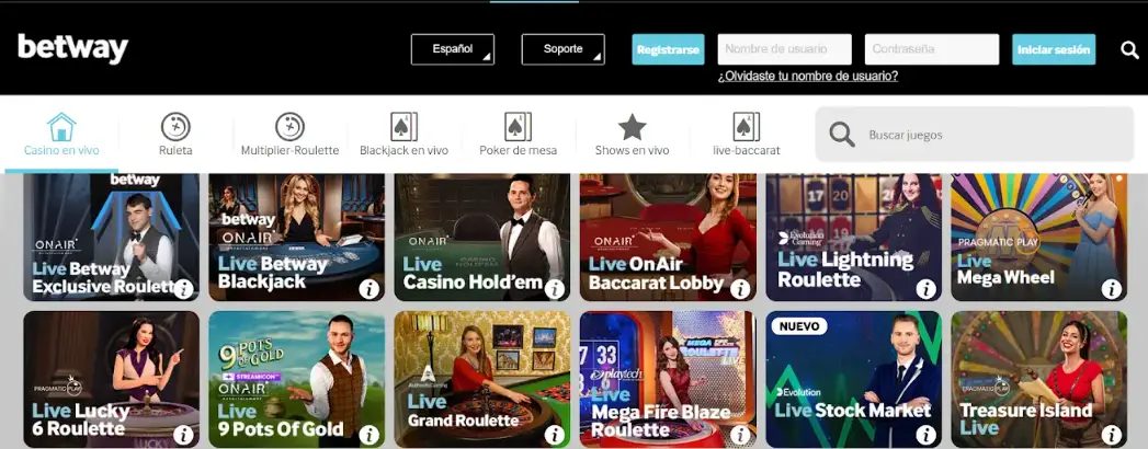 chile casinos online betway