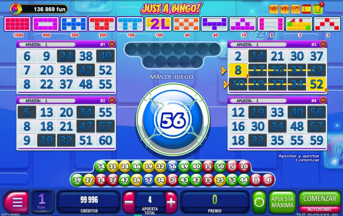 Bingo casinos online tablero